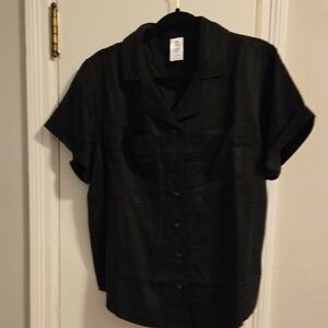 Classic Black Women's Blouse